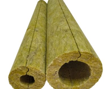 Цилиндр минераловатный без покрытия толщина 20 мм диаметр 34 мм